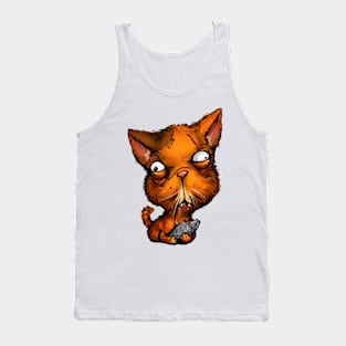 red cat Tank Top